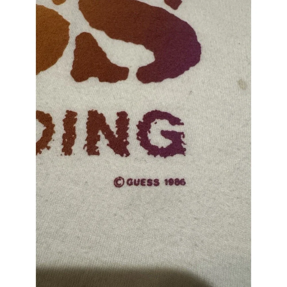 RARE Vintage 80s Guess Skateboarding USA T-Shirt Streetwear Sz M (SEE PICS!) - Picture 3 of 8